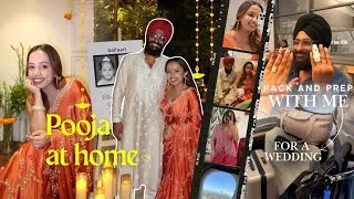 Thumbnail: Pooja at home Family get together + Pack with me for a wedding 🤭