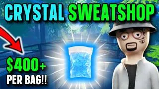 Thumbnail: NEW CRYSTAL SWEATSHOP  -  AUTOMATED EARLY GAME SETUP  -  EASY & CHEAP  -  SCHEDULE 1 (FULL TUTORIAL)