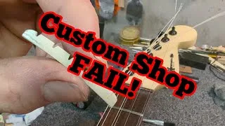 Thumbnail: ANOTHER Viewer's Guitar! USA Custom Shop Charvel SHRED MACHINE. Fret level and nut work. 