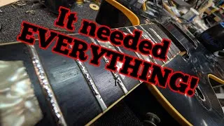 Thumbnail: VINTAGE 1982 Gibson Les Paul Standard BLACK BEAUTY! Full refret, wiring, and deep clean. 