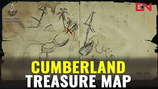 Thumbnail: Assassin's Creed Black Flag Resynced Cumberland Treasure Map 645, 355