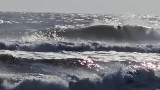 Thumbnail: T.S. Jerry/norEaster raw video Saint Augustine Beach Sunday mid-morning.