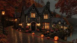 Thumbnail: A Mysterious Halloween Night at the Lakeside Manor | Dark Academia Piano & Autumn Ambience for Study