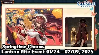 Thumbnail: Springtime Charms: Event Quest - Lantern Rite Event 01/24 - 02/09, 2025 - Genshin Impact v5.3