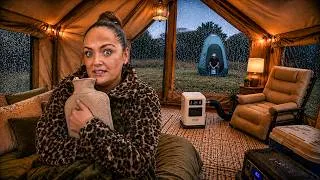 Thumbnail: We were FREEZING in our LUXURY TENT.......So we did THIS!
