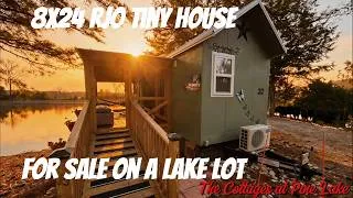 Thumbnail: Tiny Home Tour: FSBO 8x24 Tiny Home on a Lake Lot at The Cottages at Pine Lake Tiny Home Community