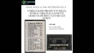 Thumbnail: Craig Mack and The Notorious B.I.G. Cassette Demo Featuring “Let Me Get Down” Up For Auction!