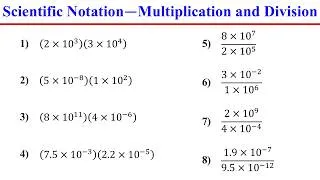 Thumbnail: Multiplying and Dividing Scientific Notation Step by Step