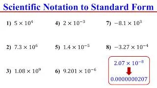 Thumbnail: How to Convert Scientific notation to Standard form