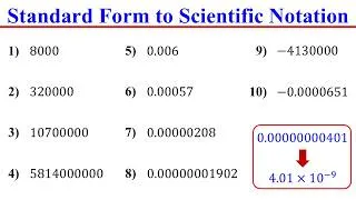 Thumbnail: How to Convert Standard Form to Scientific Notation in Just Two Steps