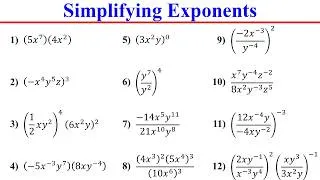 Thumbnail: Simplifying Expressions with Exponents | Step-by-Step