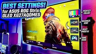 Thumbnail: Best Settings for Asus ROG Strix OLED XG27AQDMES Gaming Monitor