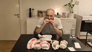 Thumbnail: Trying the Max Hamburgers news Raclette melt&Cheddar melt. Commentary ends 19.30
