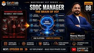 Thumbnail: SDDC Manager : The Brain behind VCF Explained | Mastering VCF Series | Ep. No.8 | GoVMlab