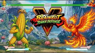 Thumbnail: Corn Corn Corn VS Phoenix! Which is Better? | Brainrot Tower Defense