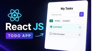Thumbnail: Build a React To-Do App with Local Storage (Hooks)