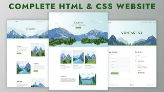 Thumbnail: How To Make Website Using HTML & CSS | Full Responsive Multi Page Website Design Step by Step