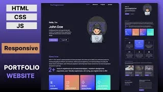 Thumbnail: Complete Responsive Website Using HTML CSS | Responsive web design tutorial | Portfolio Website