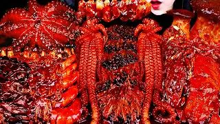 Thumbnail: ASMR SPICY SEAFOOD,OYSTER,OCTOPUS,ENOKI MUSHROOMS,SQUID, ROBSTER, BULDAK,매운 굴 해물찜 팽이버섯 불닭 먹방 MUKBANG