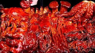 Thumbnail: ASMR SPICY SEAFOOD, SPICY ENOKI MUSHROOM, OCTOPUS, SQUID, CRAB, SHRIMP,MUSHROOMS 해물찜 팽이버섯 먹방 MUKBANG