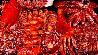 Thumbnail: ASMR SPICY SEAFOOD, OYSTER, LOBSTER, SPICY ENOKI MUSHROOM, OCTOPUS, SQUID 굴 먹방, 해물찜 팽이버섯 먹방 MUKBANG
