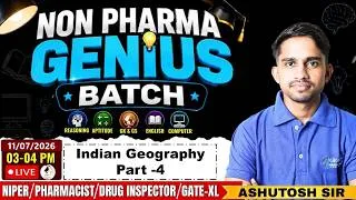Thumbnail: C-20- Indian Geography Part-III | for NIPER, Pharmacist #pharmacist #niper #gpat