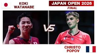 Thumbnail: (奈良岡 功大) Koki WATANABE Vs Christo POPOV | Japan Open 2026 | ジャパンオープン2026