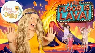 Thumbnail: The Floor is Lava Game! 🌋 | Kids Brain Break Dance | Hey Daisy! Songs for Kids | Gr8Full House Kids