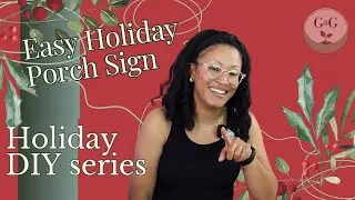 Thumbnail: Make a DIY Vertical Holiday Porch Sign | Easy Christmas Decor on a Budget