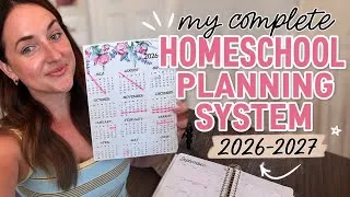 Thumbnail: MY ENTIRE HOMESCHOOL PLANNING SYSTEM 2026-2027 STEP BY STEP✅