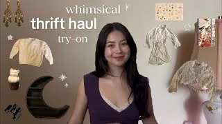 Thumbnail: whimsical try-on thrift haul ⏾⋆.˚ home decor, clothing
