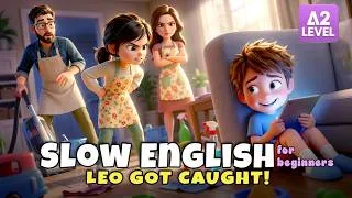 Thumbnail: Leo Got Caught Playing Games | Easy English Listening Story for Beginners (A1 - A2)