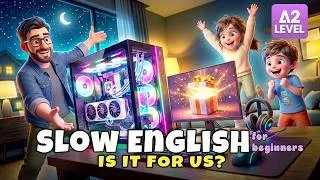Thumbnail: They Fought Over the New PC… and This Happened |Easy English Listening Story for Beginners (A1 - A2)