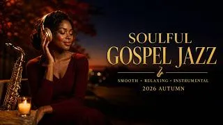 Thumbnail: Soulful Gospel Jazz Instrumental with Saxophone for Autumn, Rest & Peace | Graceful Soul Jazz