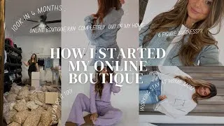 Thumbnail: HOW I STARTED MY ONLINE BOUTIQUE | 6 figure business in 4 months!! *step by step*