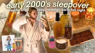Thumbnail: the ULTIMATE early 2000's fall sleepover 🍂 chatty nostalgic y2k vlog, childhood memories & cozy feel