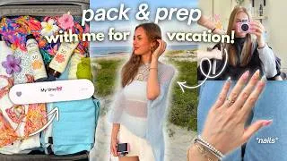 Thumbnail: ULTIMATE PACK & PREP WITH ME 🌺🌴 glow up, nails, hair, try on haul + packing for vacation
