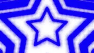 Thumbnail: White and Blue Y2k Neon LED Lights Star Background || 1 Hour Looped HD