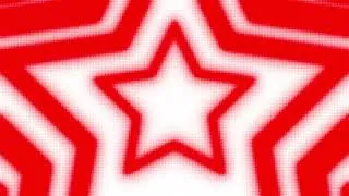 Thumbnail: White and Red Y2k Neon LED Lights Star Background || 1 Hour Looped HD