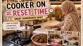 Thumbnail: ✅Cooking Lunch & Resetting My Kitchen Together 🌸 | Productive Homemaker Vlog #kitchenreset #vlog 