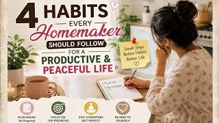 Thumbnail: ✅ These 4 Habits Changed My Homemaker Routine 🤍 | Smart Homemaker Habits #motivation #homemaking 