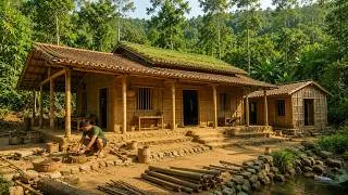 Thumbnail: Leaving the bustling city behind, the man built a quiet earthen house in the middle of the forest.