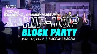 Thumbnail: Grammy Museum 2026 Hip-Hop Block Party Recap