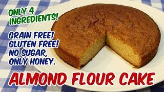 Thumbnail: Easy 4 Ingredient Almond Flour Cake! Grain Free, Gluten Free @hauswirt #hauswirt