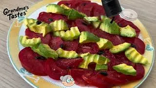 Thumbnail: This Burrata Tomato Salad Tastes Like Italy #italiansalad #summerrecipes #nocookingrecipes #asmr 