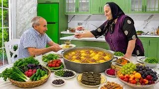 Thumbnail: Grandma Cooked Traditional Azerbaijani Bozbash in the Village House!