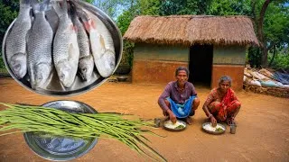Thumbnail: 80years old grandma cooking FISH Curry on MUD STOVE | traditional village cooking | Rural lifestyle 
