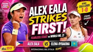 Thumbnail: ALEX EALA STRIKES FIRST vs WORLD NO. 2 RYBAKINA! 🇵🇭🔥