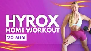 Thumbnail: 20 Min HYROX at Home with Weights | EMOM-Style Workout | PROJECT ROX
