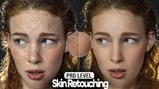 Thumbnail: Professional Skin Retouching in Photoshop | Complete Workflow ⭐